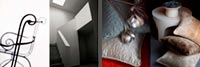 interior stairs and pillows and fabric photography